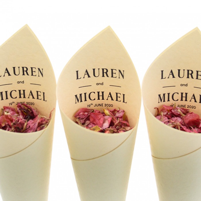 Prestige Confetti Cone Package